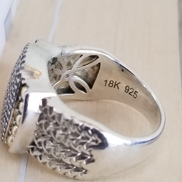 Effy 18k sterling silver diamond  wheaton ring - Picture 8 of 16